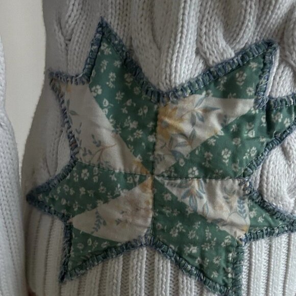 Ralph Lauren Polo Denim Supply Quilted-Motif Cable-Knit Cotton Sweater - Picture 7 of 8